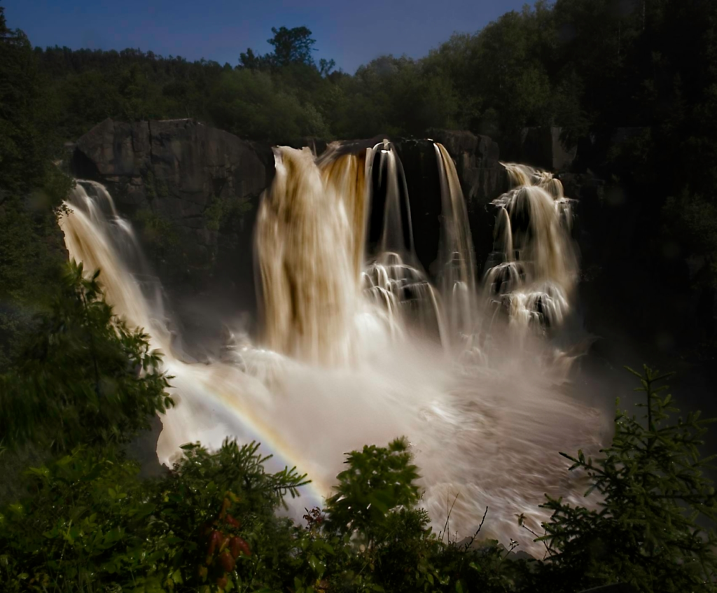 Waterfalls, waterfall photography, nature photography, water in motion, North American waterfalls, Grand Portage State Park, Minnesota, Richard Spingarn photography, Spingarn Studio